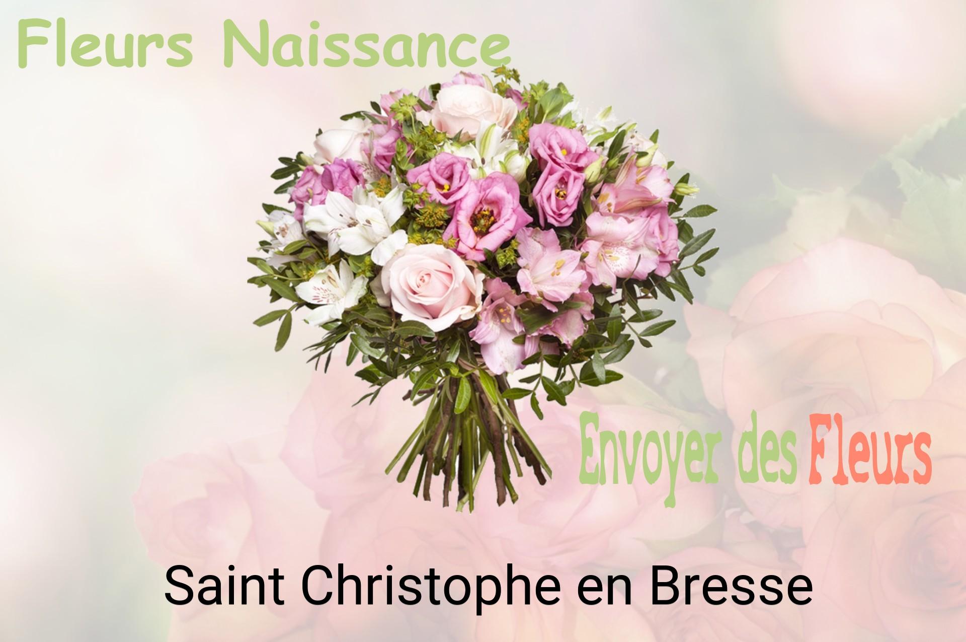 Bouquet de fleurs de naissance livré à Saint-Christophe-en-Bresse